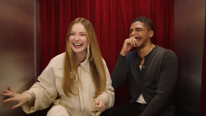Bridgerton meets Peaky as Hannah Dodd and Jay Lycurgo step into the booth! Watch the full interview tomorrow... 📸