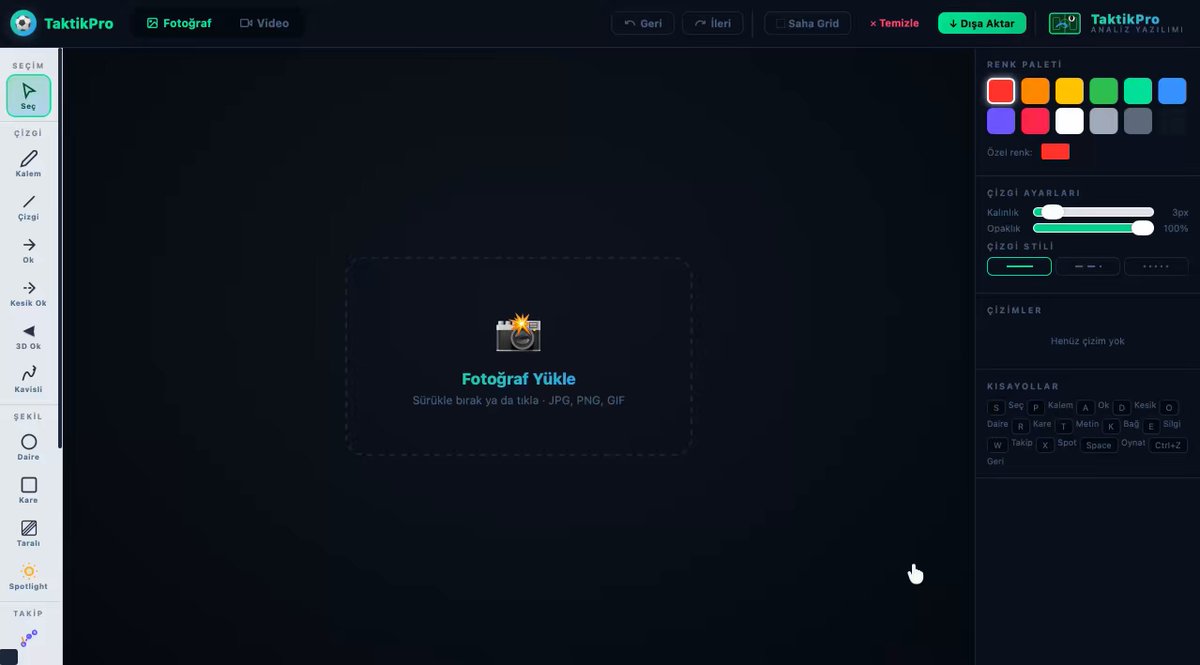 Analiz programı denemelerim devam ediyor.Sabredin az kaldı hepinizi kurtaracağım.TaktikPro ismi ama değişiriz telif yeme ihtimali var 😅