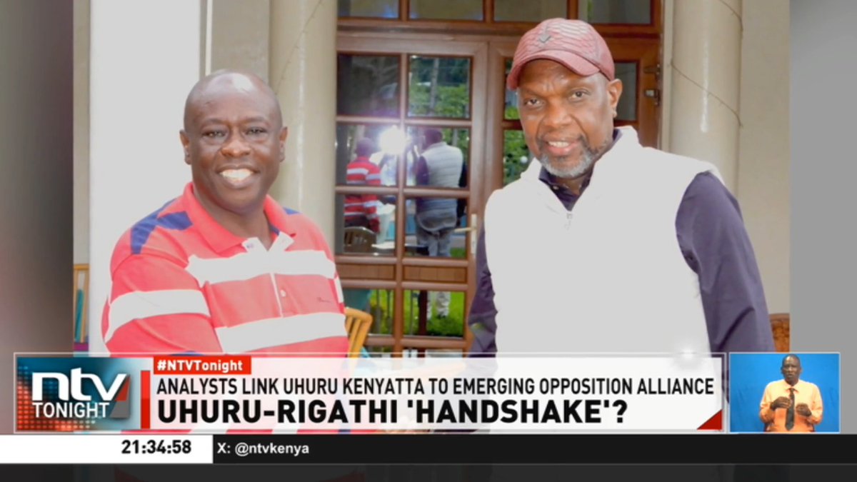Uhuru-Rigathi 'Handshake'? A recent meeting between Rigathi Gachagua and Jeremiah Kioni has sparked speculation that Gachagua could be working with Uhuru Kenyatta for a possible political realignment against President Ruto. #NTVTonight Number8, the poet David Muthoka