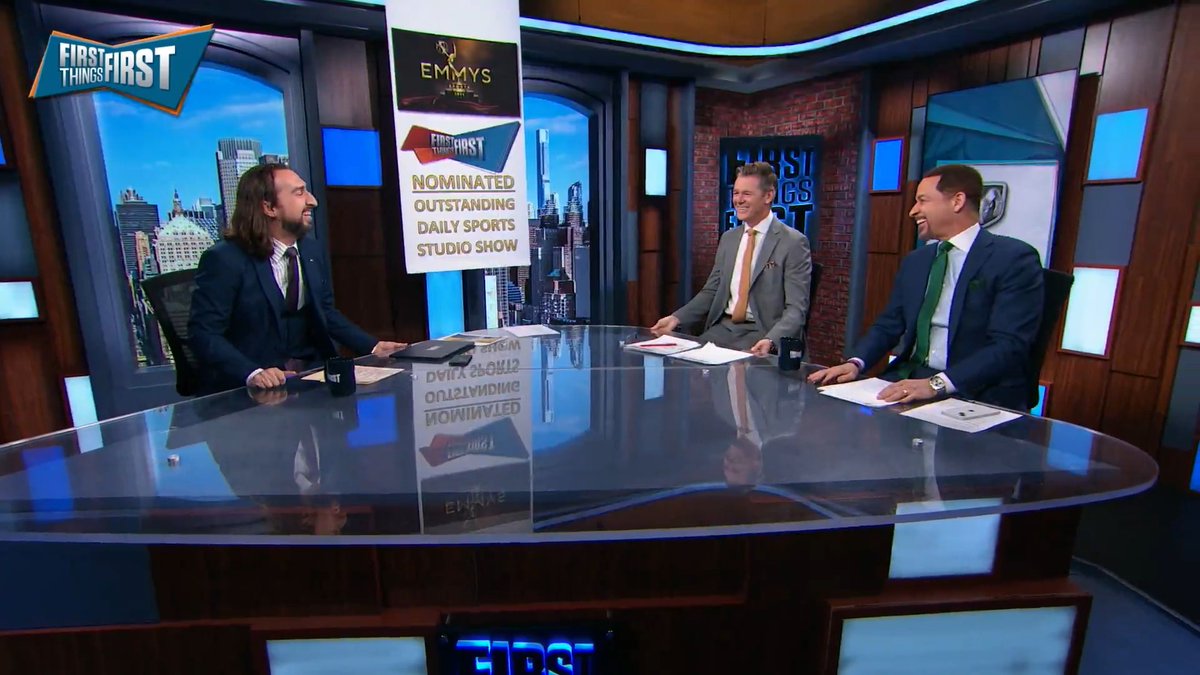 Live from New York, it’s the show that’s Emmy-nominated for Outstanding Daily Sports Studio Show 🎉 nick wright | Wildes | Chris Broussard