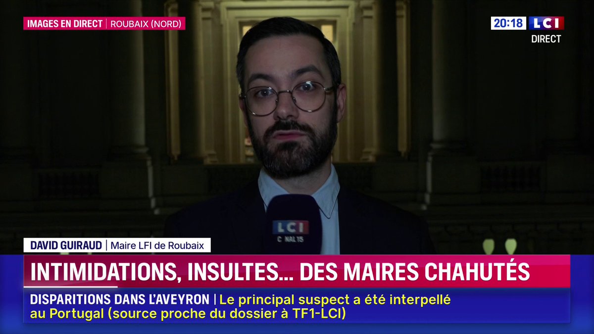 ▶️ Maires hués après le second tour des municipales 🗣️ "Je constate malheureusement depuis quelques jours que tout est fait pour invisibiliser les succès de LFI et la fierté et l'engouement populaire qu'il peut y avoir dans une ville comme Roubaix", réagit David Guiraud sur LCI