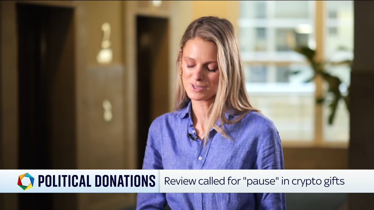 The govt has announced a crackdown on political donations, including a temporary pause on cryptocurrency donations. 'What is the impact going to be for Reform?' - Ali Fortescue Listen to the reply from Reform UK's deputy leader Richard Tice ⬇️ #PoliticsHub