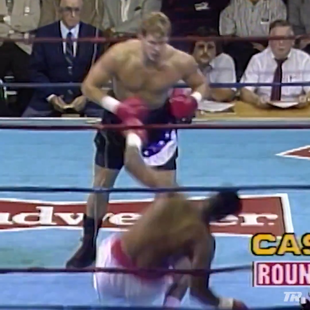 This overhand right by Tommy Morrison was nasty 🤧