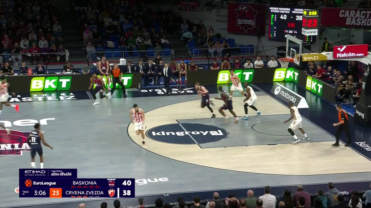Forrest with the TOUGH DENIAL 🛑✋ #MotorolaMagicMoment motorola I Kosner Baskonia