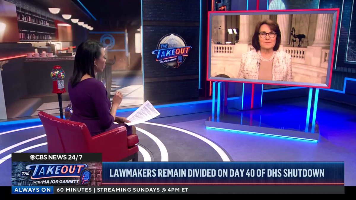 A potential deal to end the DHS shutdown seems to have stalled on Capitol Hill Wednesday after Senate Democrats made their latest counteroffer. “I will stay here and do whatever it takes to get this done,” Sen. Jacky Rosen (D-NV) says when asked if lawmakers are willing to forgo their upcoming recess if a deal is not reached. “I do believe that the ball is in the president's court. Whatever he gives [Republicans] permission to do will be what happens no matter what we all talk about.”