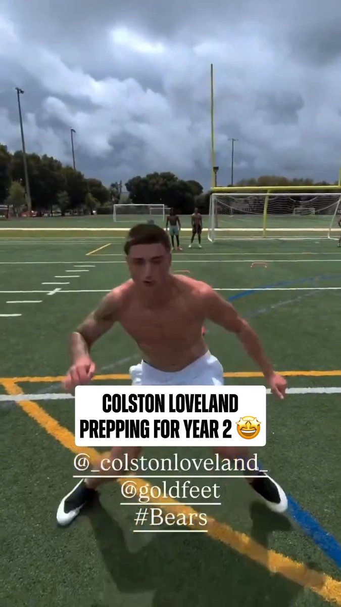 Colston Loveland putting that work in ๐จ (via goldfeet_ta/IG)