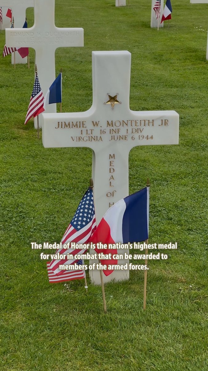 The Medal of Honor is the nation's highest medal for valor in combat that can be awarded to members of the armed forces. Since its creation in 1861, more than 3,400 Medals of Honor have been awarded to service members. 117 of those heroes are buried and memorialized at ABMC sites. We remember the courage they had to go above and beyond the call of duty.