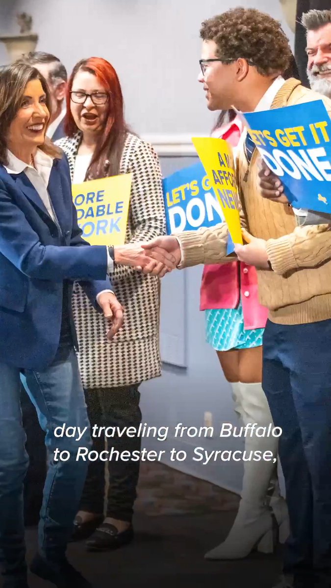 Universal child care. More housing New Yorkers can afford. Lower auto insurance costs. My budget is laser-focused on making New York more affordable for working families. Let's get it done.