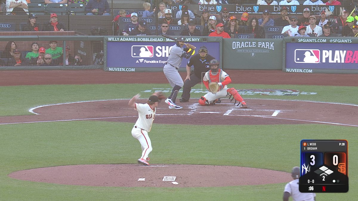 IT'S ALL YANKEES WHO LEAD 5-0 AGAINST THE GIANTS! MLB #OpeningNight is LIVE now on Netflix!