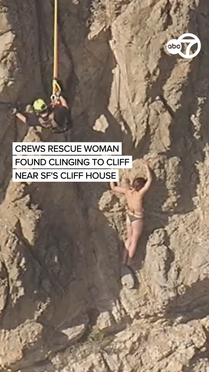 San Francisco fire crews swiftly rescued a woman who was found clinging to the side of a cliff near San Francisco's Cliff House on Wednesday. SKY7 was over the entire rescue operation, and when they first arrived on scene, they spotted a woman about 70 feet down the cliff. It took a few tense minutes to get moving, but rescue crews were able to walk the woman safely up the cliff. For more information, click the link below.