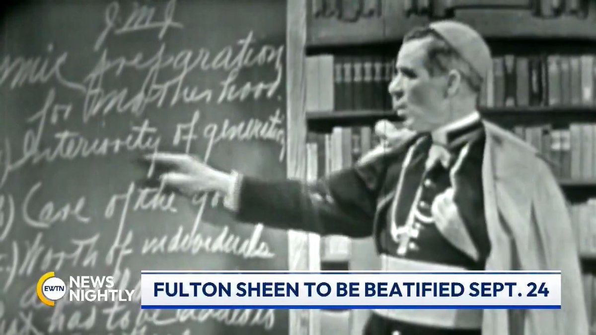 The Vatican has announced that the beatification of Venerable Archbishop Fulton J. Sheen will take place on September 24 in St. Louis, Missouri, presided over by Cardinal Luis Antonio Tagle.