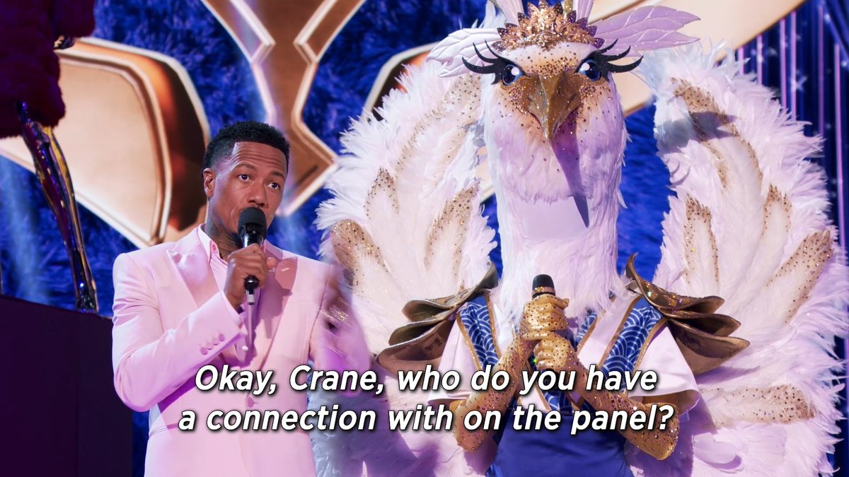 Rita's questions were on point! 💅 Who do you think #CraneMask is? #TheMaskedSinger