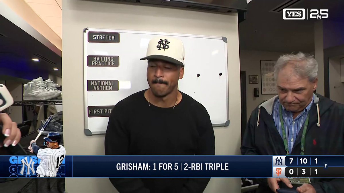 "To watch him fight through…it was a lot of fun to play defense behind.” - Trent Grisham on supporting Max Fried Wednesday. #YANKSonYES