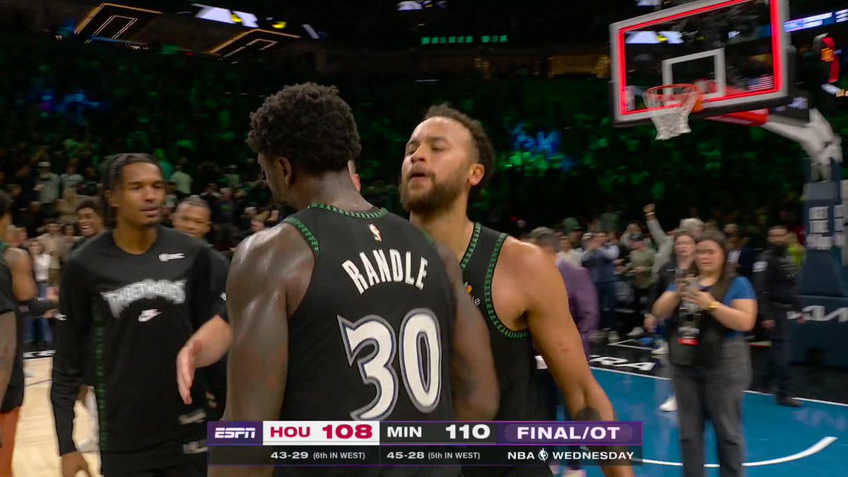 Timberwolves deflect the Rockets' inbound pass 👀 Minnesota wins in OT 🚨
