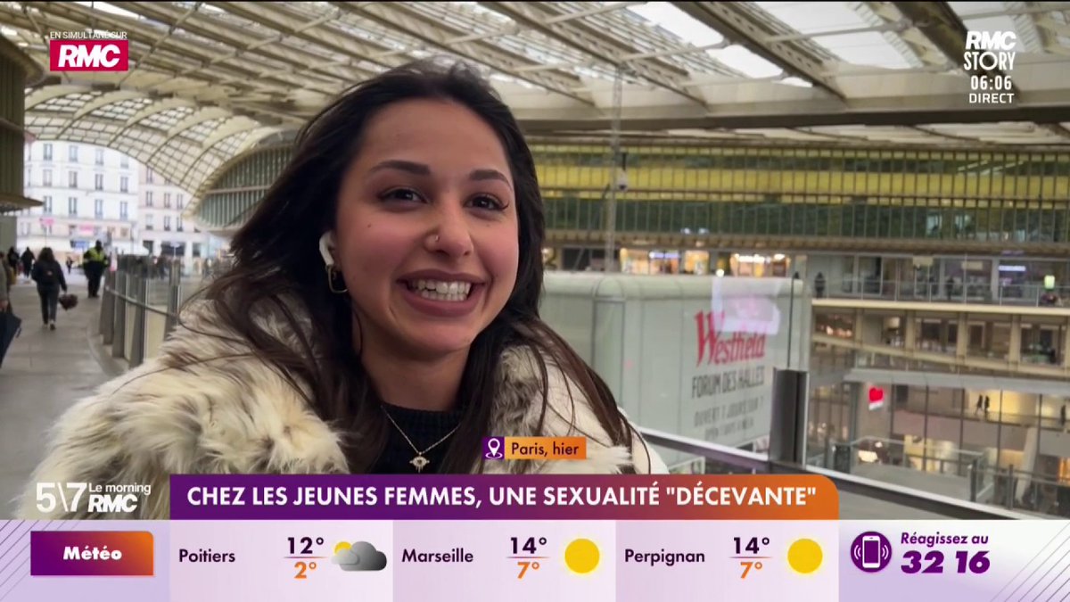 ❌Chez les jeunes femmes, une sexualité "décevante" ! Deux tiers des femmes âgées de 118 à 24 ans expliquent s'être déjà ennuyées durant un rapport sexuel. #LeMorningRMC
