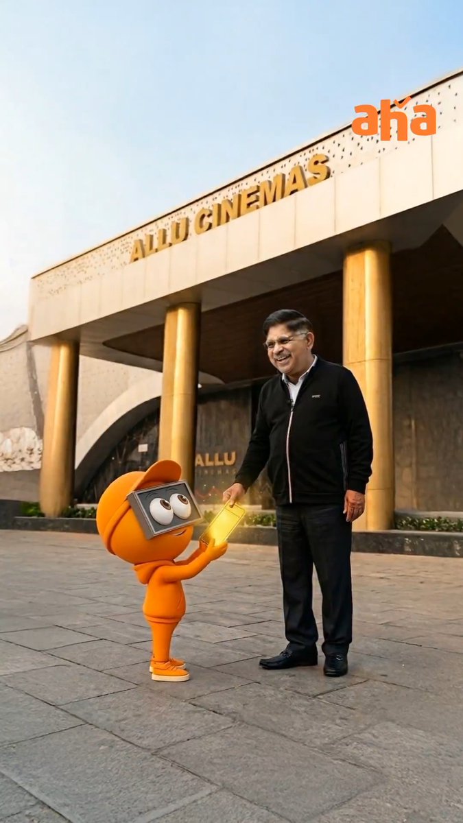 He walked in for a visit…walked out with an experience 😌 Aha Babu at Allu Cinemas, where every moment feels cinematic. Allu Cinemas #ahababu #allucinemas