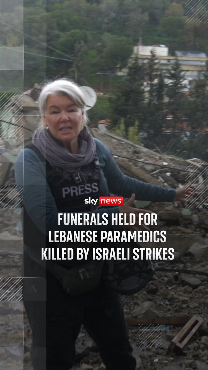 More than 40 emergency workers have been killed in Lebanon in the past three weeks by Israeli strikes, while medical infrastructure has also been put out of action. Our special correspondent Alex Crawford has been reporting from southern Lebanon