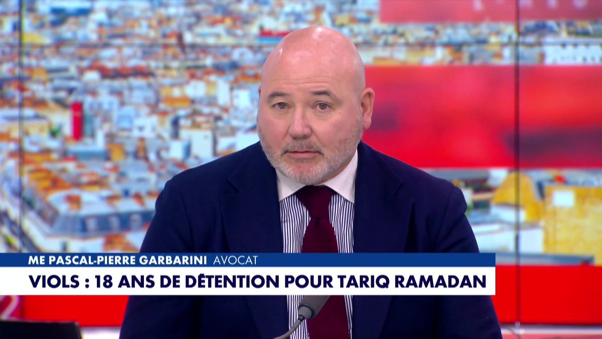 Tariq Ramadan/"Les deux experts ont indiqué qu'il n'y avait aucune difficulté pour qu'il soit présent à son procès. Il a ensuite décidé de ne pas venir, indiquant qu'ensuite il avait une très grosse fatigue" explique Pascal-Pierre Garbarini dans #HDPros sur #Europe1 Pascal Praud