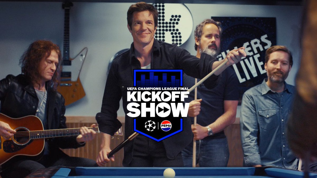 It's on! The Race to the UCL Final Kick Off Show by PEPSI with the The Killers. May 30th. See you there?
