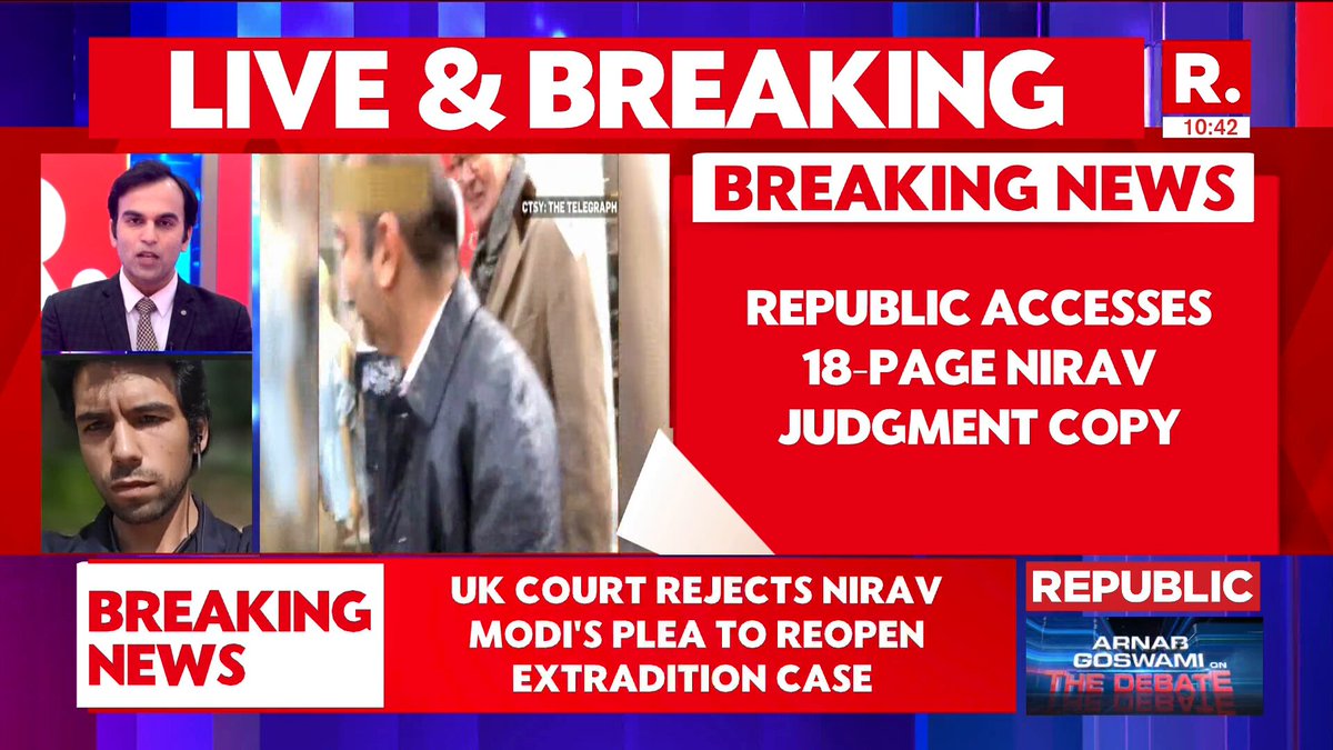 End of the road for Nirav Modi | London HC rejects his final plea to reopen the extradition petition. Huge win for CBI and ED in PNB scam case Watch as Executive Editor Rhythm Anand Bhardwaj shares the full story