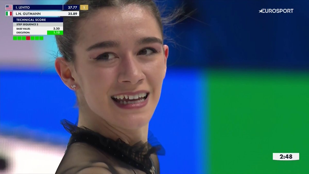 Lara Naki Gutmann si comporta bene nel corto dei Mondiali di Praga. il suo programma ha solo qualche piccola sbavatura ma è un esercizio solido che le fa centrare una qualificazione tranquilla per il free program 🥹🇮🇹 #FigureSkating #WorldFigure #NakiGutmann