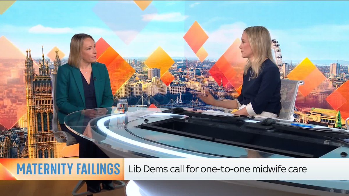 'Do we have a bit of a shortage of people coming through who want to be midwives?' - Sophy Ridge 'We have lots of people who want to be midwives and are getting training, but then are struggling to get positions.' - Helen Morgan MP 🔶