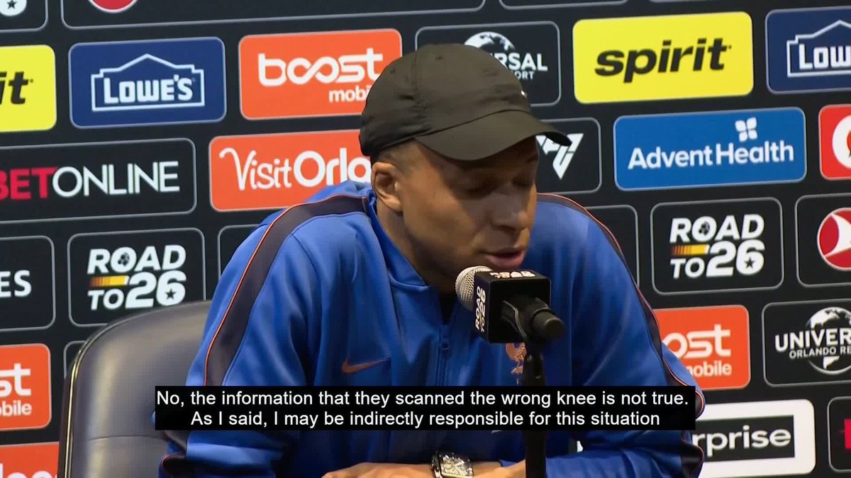 Kylian Mbappe has said reports that Real Madrid's medical team misdiagnosed an injury because they examined the wrong knee are untrue 🎙️