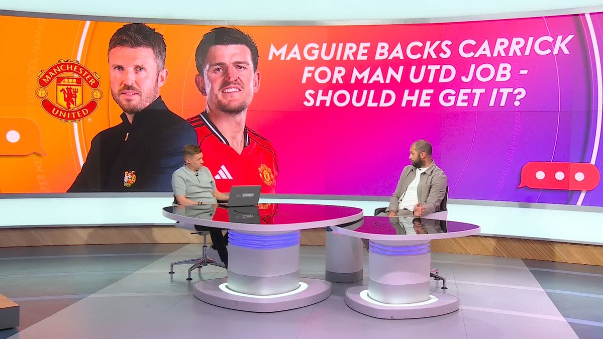 🗣️ "Can [Carrick] take Manchester United to the next level?" Harry Maguire has backed Michael Carrick for the Manchester United job. Does Charlie Austin think there are other candidates for the role? #SkySportsFC