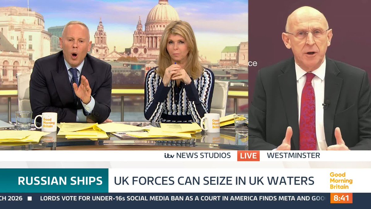 'I'm asking you about ships and you're answering me about planes,' says Rob Rinder. He questions John Healey after it took HMS Dragon three weeks to arrive near Cyprus after leaving Portsmouth.