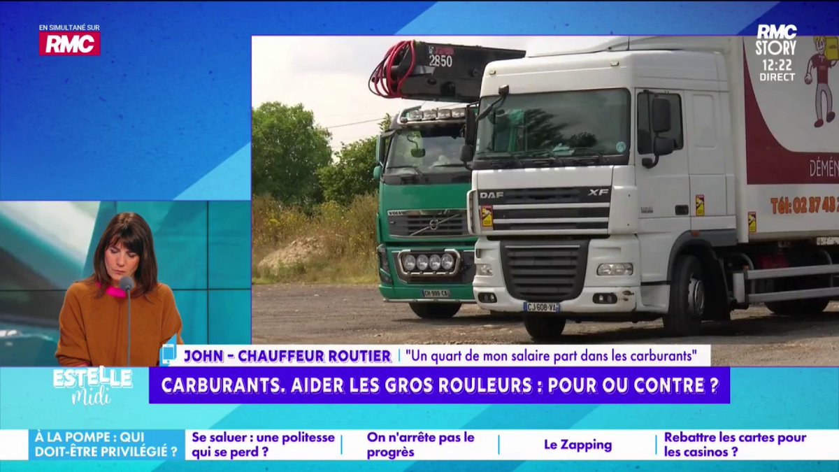 ⛽️ Carburants 📞 John : "Je passe le quart de mon salaire dans le carburant ! Je gagne 2 200€/mois et je suis à 500€ de carburant ! On n'en veut pas des aides ! On en a marre ! Ils retiraient les taxes, ça redonnerait du pouvoir d'achat... Ce mois-ci je ne fais pas de courses !"