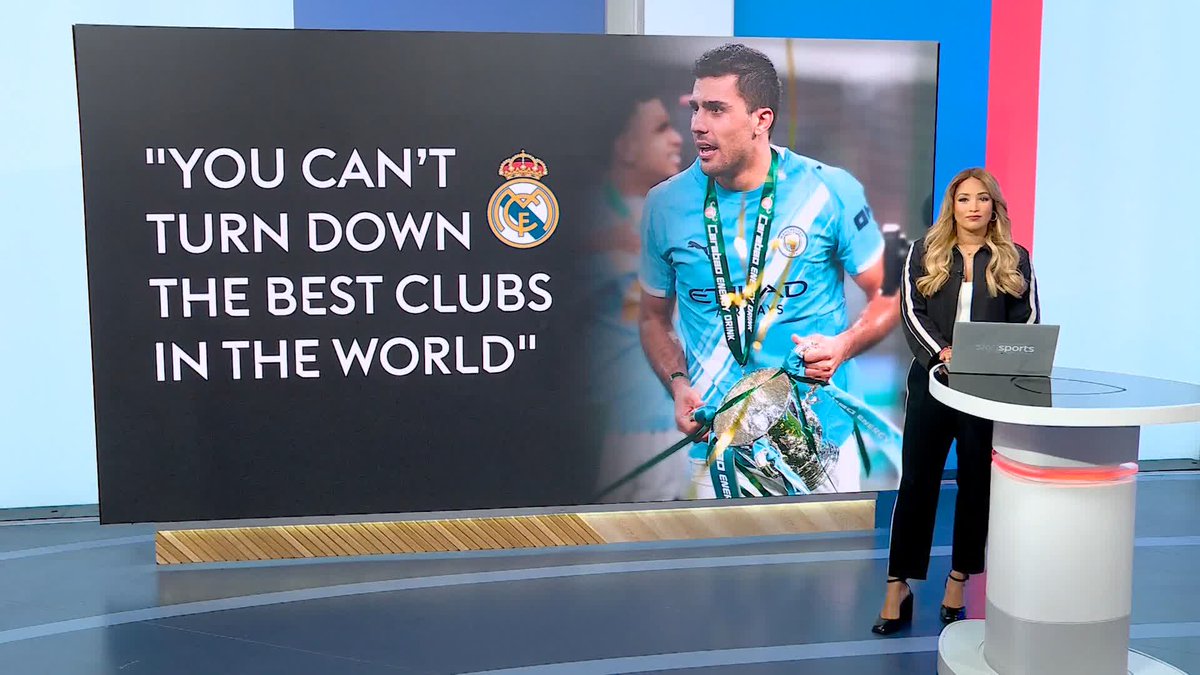 Manchester City midfielder Rodri has said he would be open to a move to Real Madrid. Sky Sports News understands Rodri is a player City would very much prefer to keep and agree a new contract with 🔵