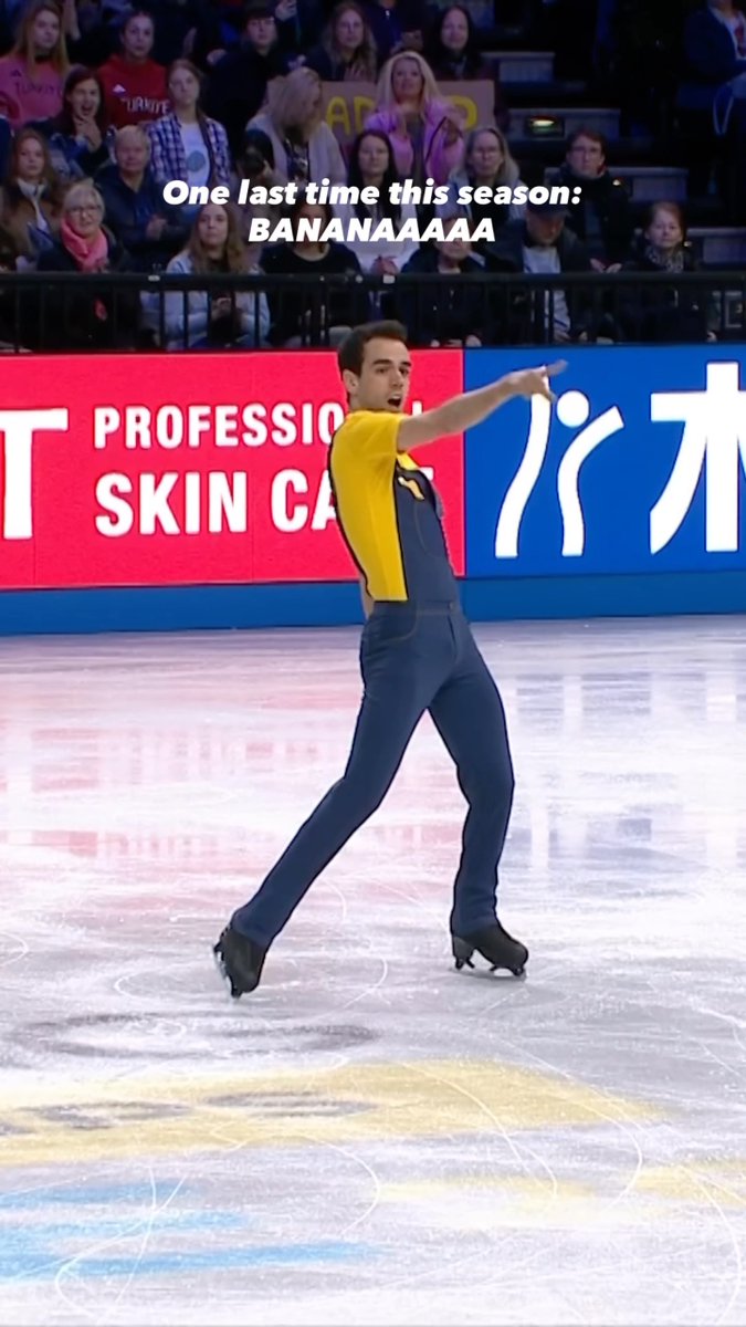 One last Minion moment this season… Bananaaaa 🍌✨ #WorldFigure #FigureSkating