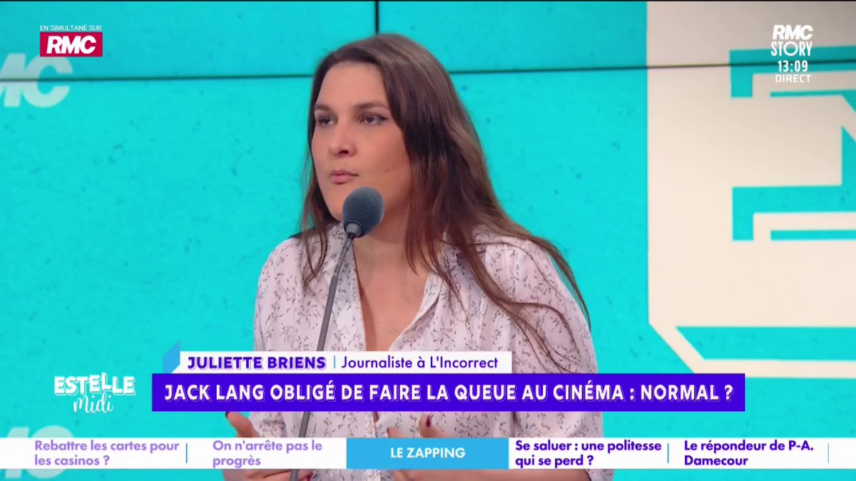 🍿 Jack Lang obligé de faire la queue au cinéma 🎙️ Juliette Briens : "Il a tellement vécu d'argent et de privilèges publics, le mec ne sait plus rien faire ! Il ne sait pas faire une omelette ! Ça fait 40 ans qu'il vit sur son bilan "j'ai inventé la techno parade"..."