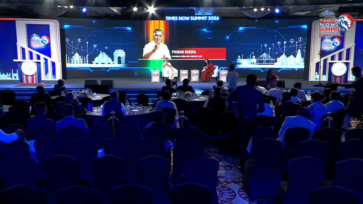 “Did the Prime Minister show up? We don’t want ‘Mann Ki Baat’ in Parliament; we want a discussion,” said Congress’ Pawan Khera 🇮🇳 to Shreya Dhoundial on why the LoP skipped the all-party meeting. #TNSummit26 #TimesNowSummit