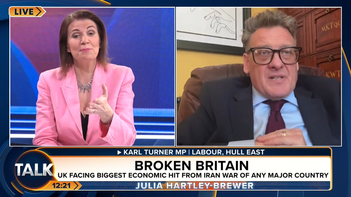 🚨"Will the real Prime Minister please stand up!" Labour MP Karl Turner says Keir Starmer needs to tell Ed Miliband who the real "gaffer" is, arguing that if the Prime Minister wants new North Sea licences, he should say so directly. Julia Hartley-Brewer | Karl Turner MP