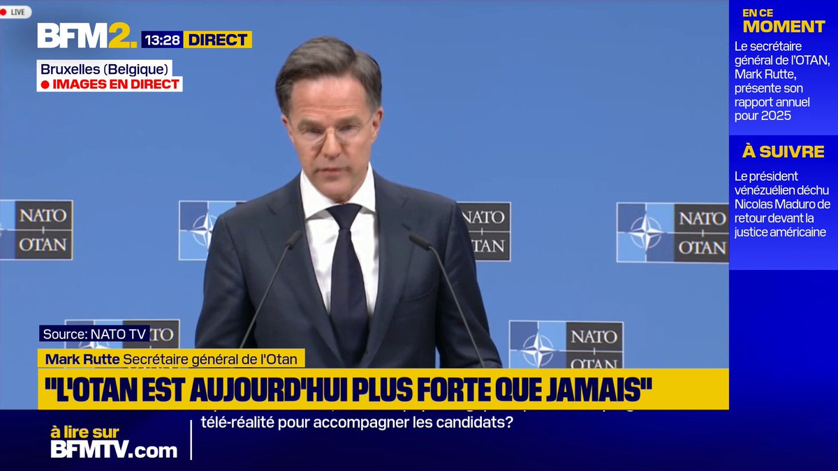 Iran: "Les États-Unis n'ont pas pu consulter les alliés parce qu'ils souhaitaient que cette campagne reste secrète. (...) ça a eu l'inconvénient que les alliés ont eu besoin de davantage de temps pour se préparer", selon Mark Rutte (Otan) #BFM2