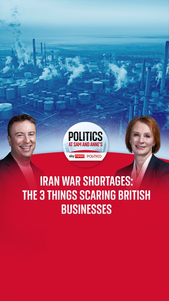 What shortages are worrying British businesses as the Iran war rages on? Sam Coates Sky and anne mcelvoy unpack three shortages and assess if the government is prepared. 🎧Listen to PASAA here: