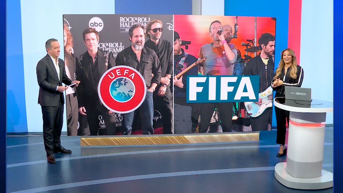 The Killers have announced that they will perform before this season's UEFA Champions League final 🎵 Kaveh Solhekol examines the growing trend of live music at football events.