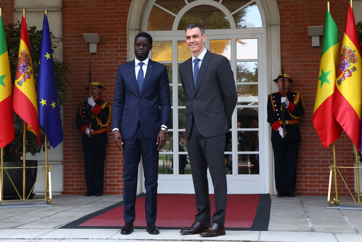 Junto a Bassirou Diomaye Faye elevamos a Asociación Estratégica nuestra relación con Senegal, la primera en África subsahariana. Reforzamos nuestra cooperación en pesca, comercio, cultura, turismo e inversión para un futuro de prosperidad compartida.