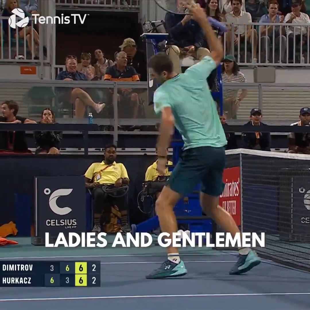🔙😬 DRAMA EN EL MASTERS 1000 DE MIAMI 2024. El juez de silla dijo que Hurkacz había tocado la red con su pie y el polaco estaba para nada de acuerdo... Todavía no había VAR en aquella época.