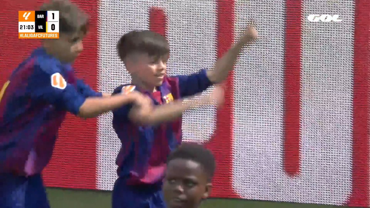 😱 Hugo Galdeano abre la lata para el FC Barcelona - Masia 😝 Recorte con caño incluido para el pleno de victorias en #LALIGAFUTURES #LaLigaFuturesEnGol