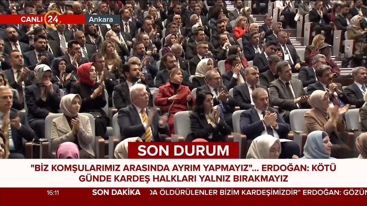 🔴Cumhurbaşkanı Erdoğan: “Kardeş halklar arasında husumeti büyütecek, siyonizmin bölgemizi hedef alan böl parçala yönet planlarına lojistik destek verecek her türkü eylemi reddediyoruz.”