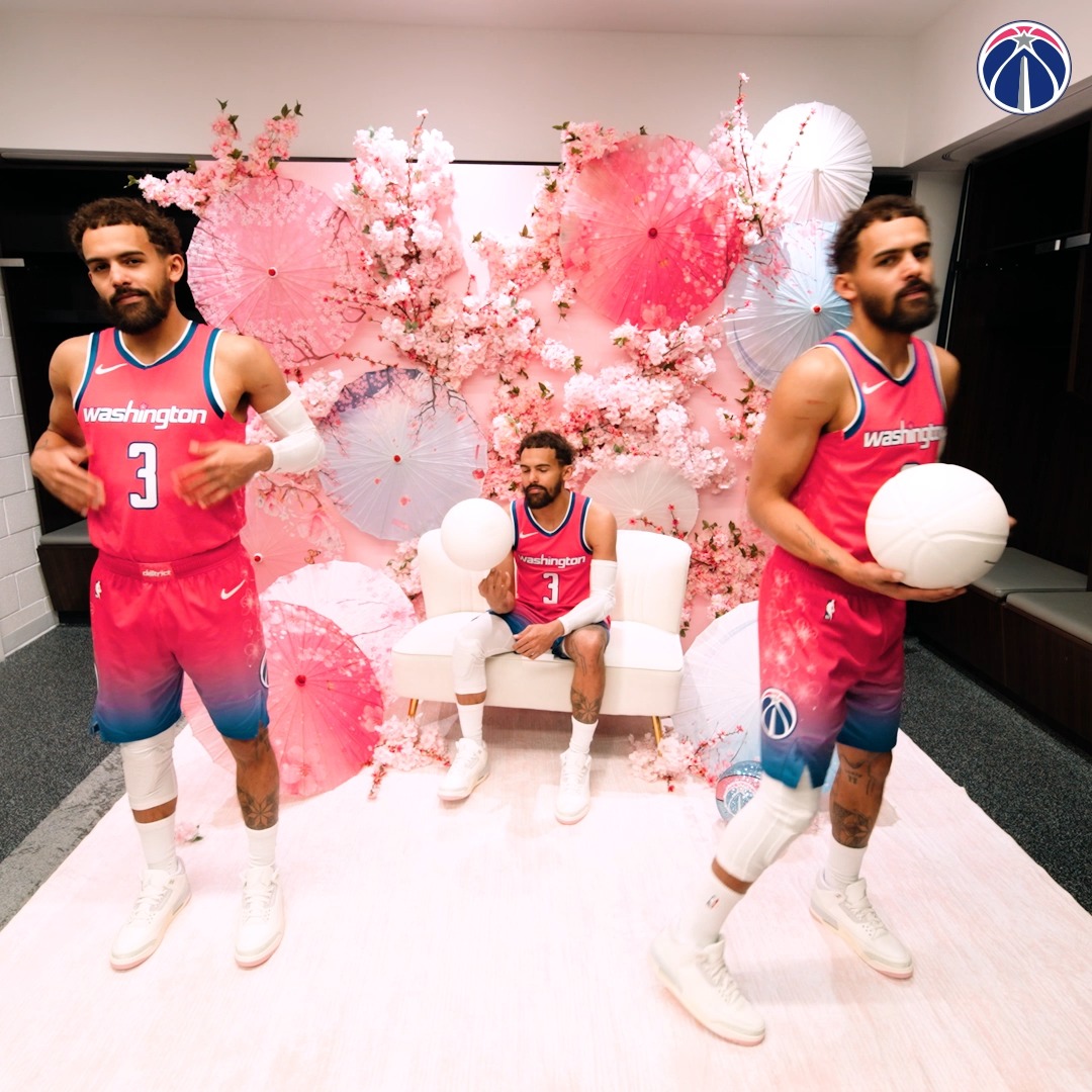 Caught a vibe in peak bloom 🌸 #ForTheDistrict | Trae Young