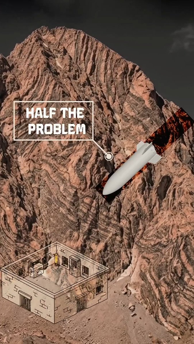 Absolute masterclass in military engineering. Iran has completely neutralized America's 30,000-pound bunker buster missiles. By suspending their underground command centers on massive industrial shock absorbers inside solid granite, their bases are virtually indestructible.