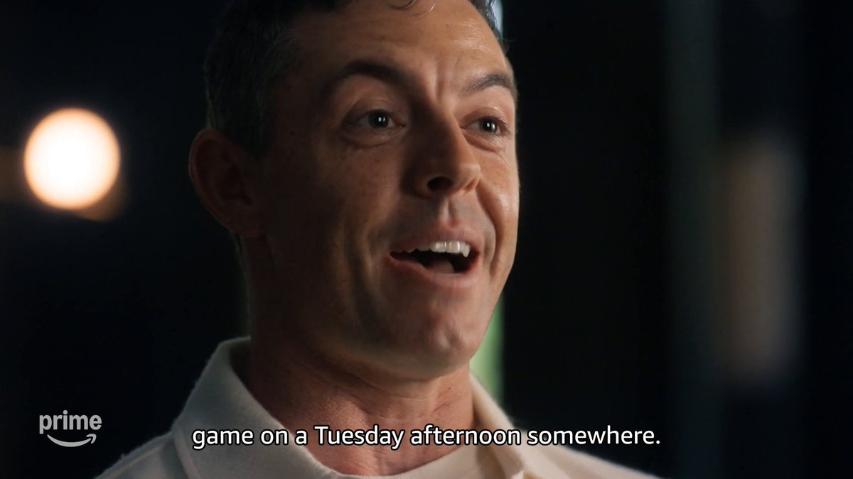 This moment between Rory McIlroy and Bryson DeChambeau in the final round of the 2025 Masters. Rory McIlroy: The Masters Wait premieres March 30 on Prime Video.