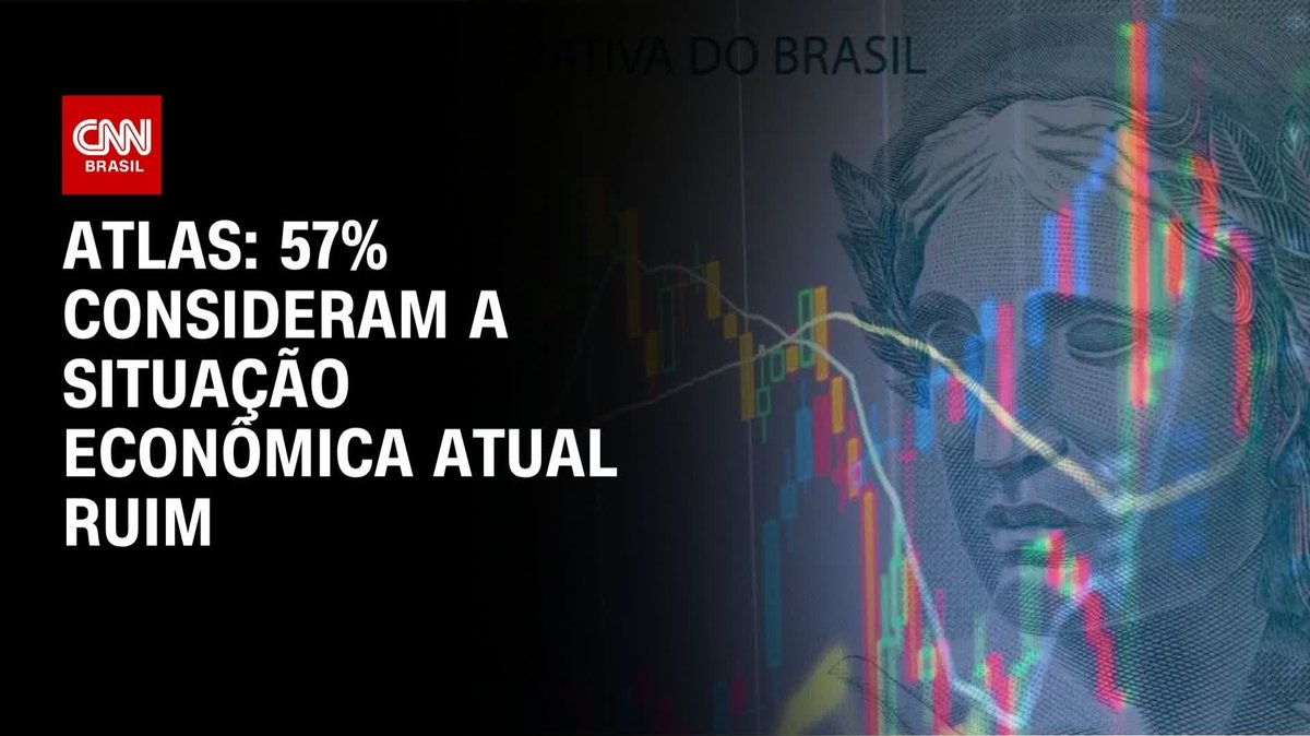 Atlas: 57% consideram ruim a situação econômica atual; assista #LiveCNNBrasil