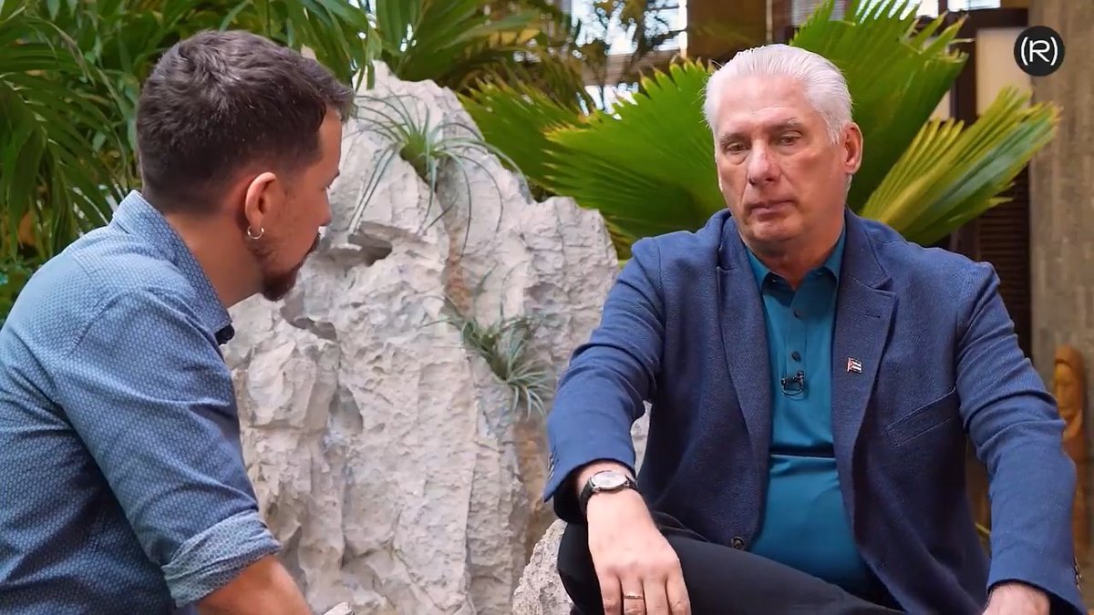 🇨🇺 Pablo Iglesias entrevistó sin morderse la lengua a Miguel Díaz-Canel, presidente de Cuba 👇🏽 📺
