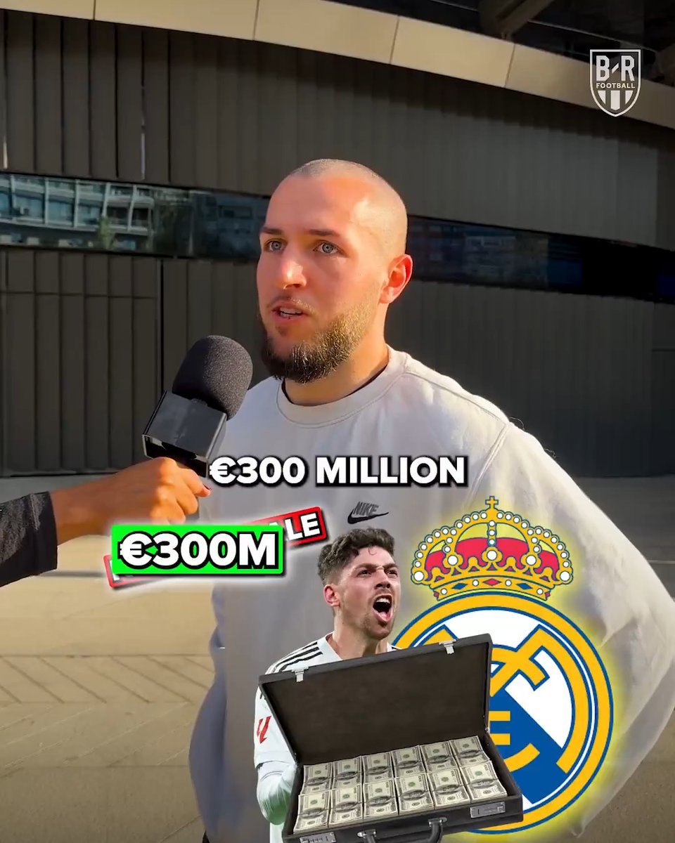 Real Madrid fans wouldn't sell Fede Valverde unless it's BIG money 🤑