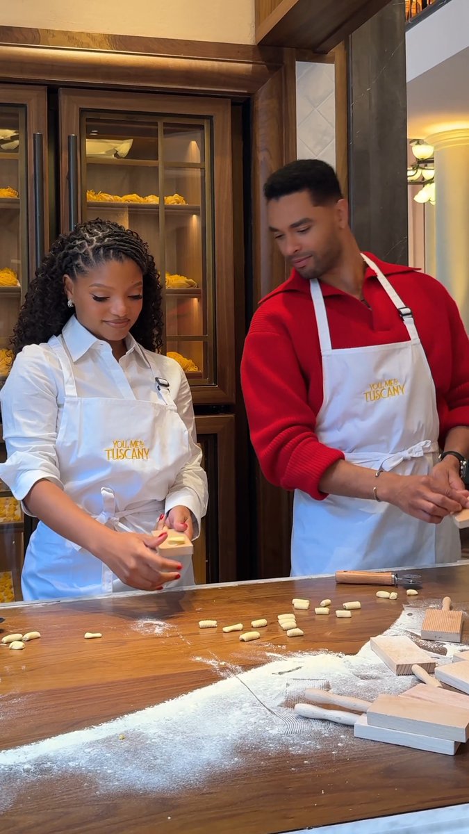 Yes chef! 👩🏾🍳🍝 We had the best time making pasta to celebrate You, Me & Tuscany. Get tickets to see the film only in theaters April 10!