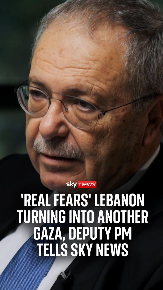 Lebanon's deputy prime minister Tarek Mitri tells Yalda Hakim he has "real fears" Lebanon is turning into another Gaza. He says that war crimes are being committed by Israel and emergency workers are being targeted. #israel #lebanon